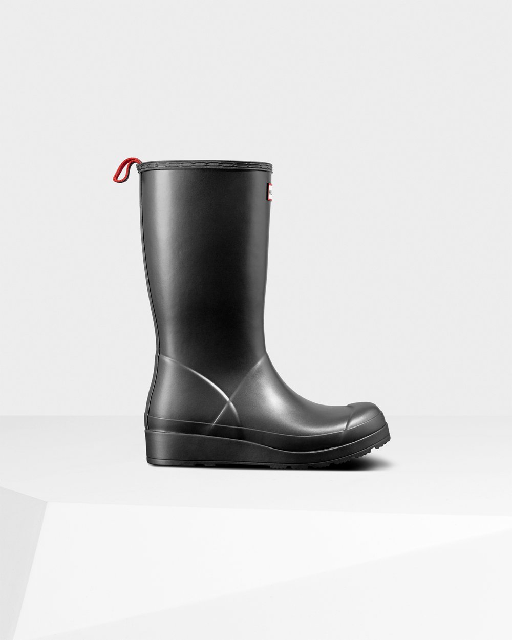 Play Botas Hunter Mujer Original Tall Pearlized Rain - Negras - Argentina 2170QUSRM